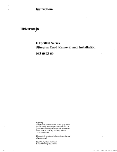Tektronix TEK HFS 9000 Series Instruction  Tektronix TEK HFS 9000 Series Instruction.pdf