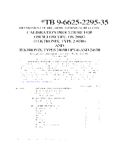 Tektronix TEK 2465B 2467B Calibration  Tektronix TEK 2465B 2467B Calibration.pdf