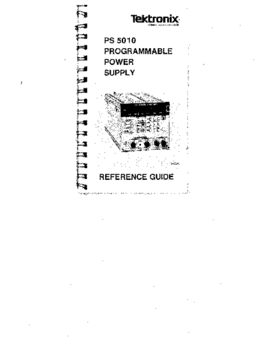 Tektronix TEK PS5010 Reference Guide  Tektronix TEK PS5010 Reference Guide.pdf