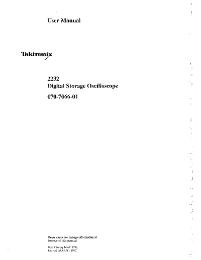 Tektronix TEK 2232 User  Tektronix TEK 2232 User.pdf