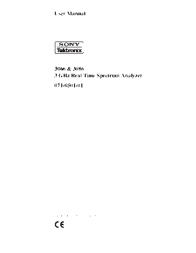 Tektronix TEK 3066 252C 3068 Sony User  Tektronix TEK 3066_252C 3068 Sony User.pdf