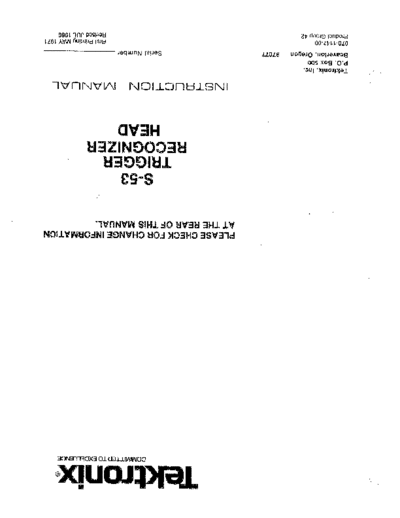 Tektronix TEK S53 Instruction  Tektronix TEK S53 Instruction.pdf