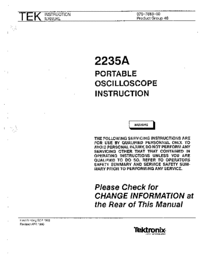 Tektronix TEK 2235A Instruction  Tektronix TEK 2235A Instruction.pdf