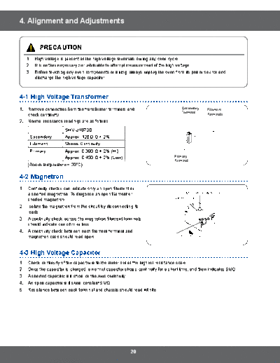 Samsung 4. Alignment and Adjustments  Samsung Microwave SMH1816S_XAA Service Manual 4. Alignment and Adjustments.pdf