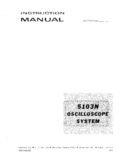 Tektronix TEK 5103N Instruction  Tektronix TEK 5103N Instruction.pdf