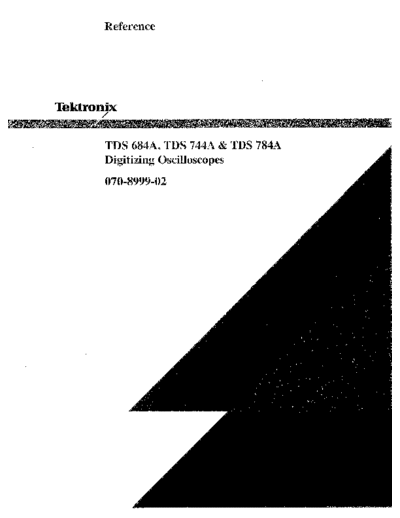 Tektronix TEK TDS 684A 252C 744A 252C 784A Reference  Tektronix TEK TDS 684A_252C 744A_252C 784A Reference.pdf