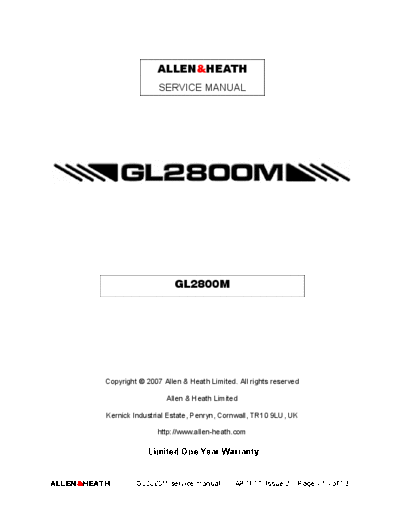 . Various GL2800M+service+manual+AP7177+ 2  . Various SM scena Allen GL2800M+service+manual+AP7177+_2.pdf