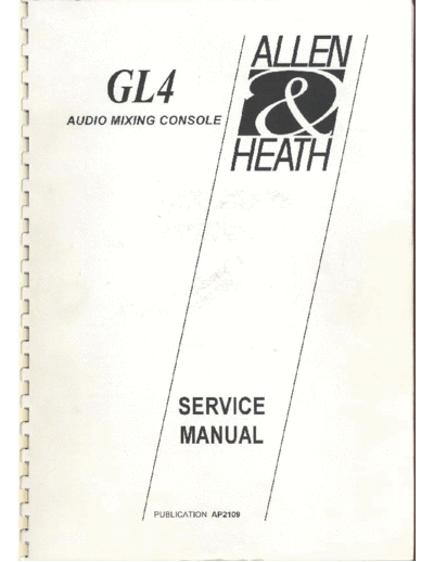 . Various GL4 service manual AP2109 no schematics  . Various SM scena Allen GL4 service manual AP2109 no schematics.pdf