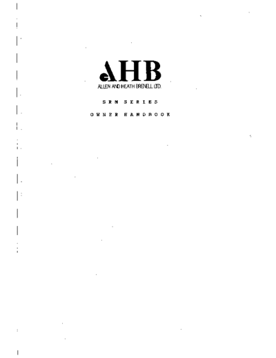 . Various SRM+User+Guide%2c+Spares+-+Schematics  . Various SM scena Allen SRM+User+Guide%2c+Spares+-+Schematics.pdf