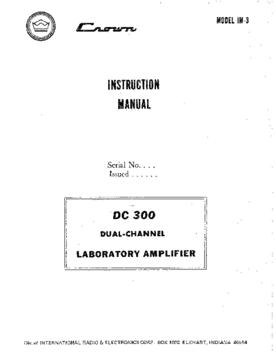 . Various dc300im  . Various SM scena Crown dc300im.pdf