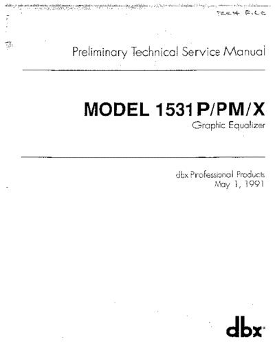 . Various 1531P-PM-X Service Manual  . Various SM scena DBX 1531P-PM-X Service Manual.pdf