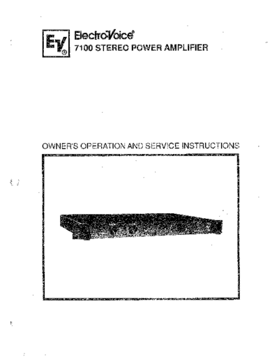 . Various ElectroVoice-7100 pwramp  . Various SM scena ElectroVoice ElectroVoice-7100 pwramp.pdf