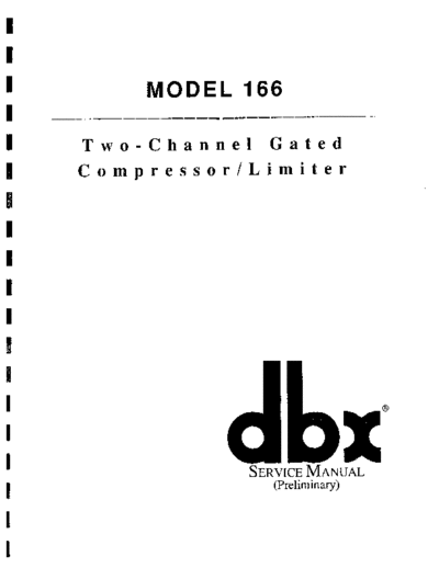 . Various 166 Service Manual  . Various SM scena DBX 166 Service Manual.pdf