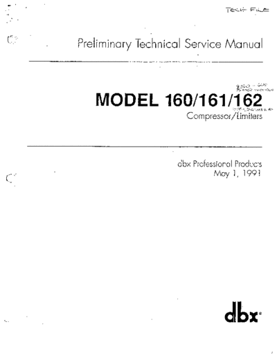 . Various 160-161-162 Service Manual  . Various SM scena DBX 160-161-162 Service Manual.pdf