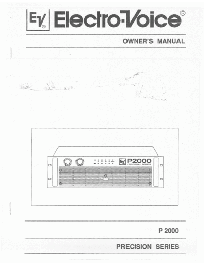 . Various ElectroVoice-P2000 pwramp  . Various SM scena ElectroVoice ElectroVoice-P2000 pwramp.pdf