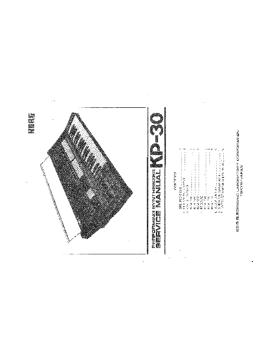 . Various Korg KP30  . Various SM scena Korg Korg KP30.pdf