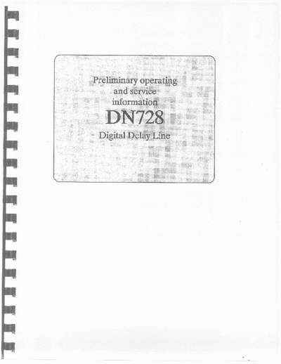 . Various KlarkTeknik-DN728 delay  . Various SM scena Klark Teknik KlarkTeknik-DN728 delay.pdf