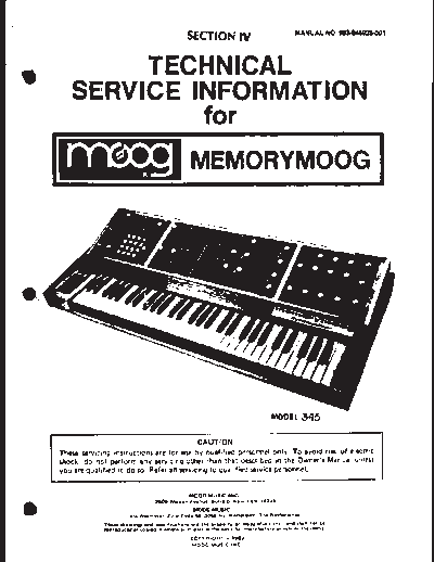 . Various Moog Memorymoog Service Manual  . Various SM scena Moog Moog Memorymoog Service Manual.pdf