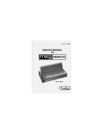 . Various Moog Minimoog Service Manual  . Various SM scena Moog Moog Minimoog Service Manual.pdf
