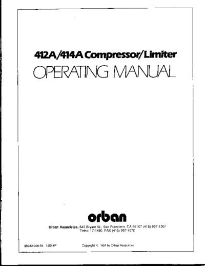 . Various 412A 414A Manual  . Various SM scena Orban 412A_414A Manual.pdf