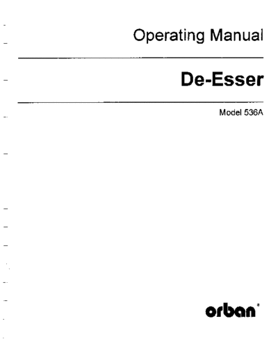 . Various 536A Manual  . Various SM scena Orban 536A_Manual.pdf