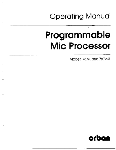 . Various 787A Manual Section 1-2  . Various SM scena Orban 787A_Manual_Section_1-2.pdf