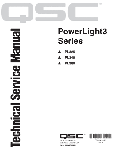 . Various qsc powerlight3 pl325 pl340 pl380  . Various SM scena QSC qsc_powerlight3_pl325_pl340_pl380.pdf