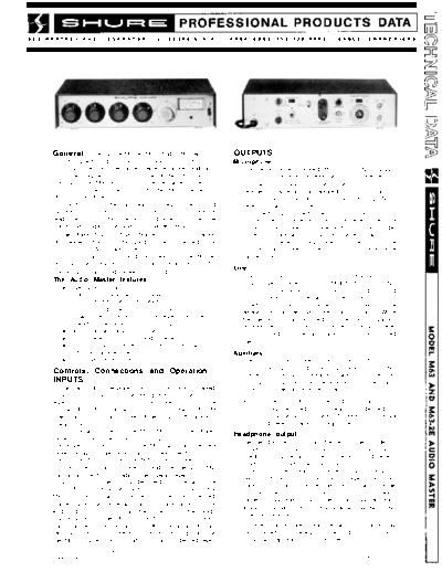 . Various Shure-M63 mix  . Various SM scena Shure Shure-M63 mix.pdf