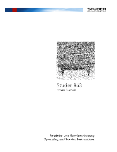 . Various 963 Op Serv  . Various SM scena Studer 963_Op_Serv.pdf