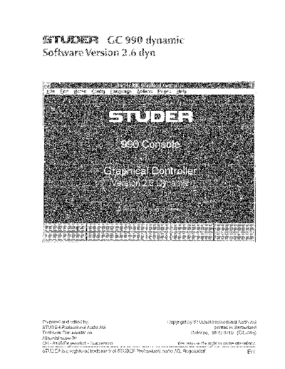 . Various 990 GC SW2.6 Op E  . Various SM scena Studer 990_GC_SW2.6_Op_E.pdf