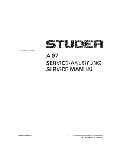 . Various A67 Serv  . Various SM scena Studer A67_Serv.pdf