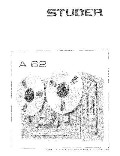 . Various A62 Op Serv E  . Various SM scena Studer A62_Op_Serv_E.pdf