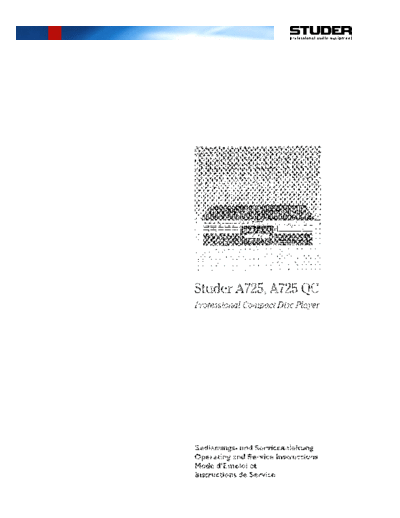 . Various A725-QC Op Serv  . Various SM scena Studer A725-QC_Op_Serv.pdf