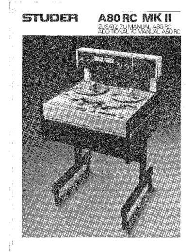 . Various A80RC MkII Serv Update  . Various SM scena Studer A80RC_MkII_Serv_Update.pdf