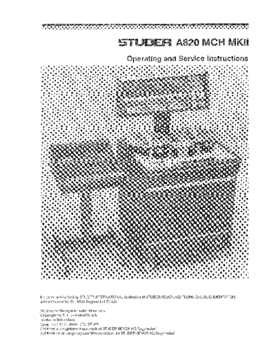 . Various A820 MCH MkII Vol1 Op Serv  . Various SM scena Studer A820_MCH_MkII_Vol1_Op_Serv.pdf