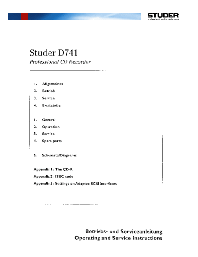 . Various D741 Op Serv  . Various SM scena Studer D741_Op_Serv.pdf