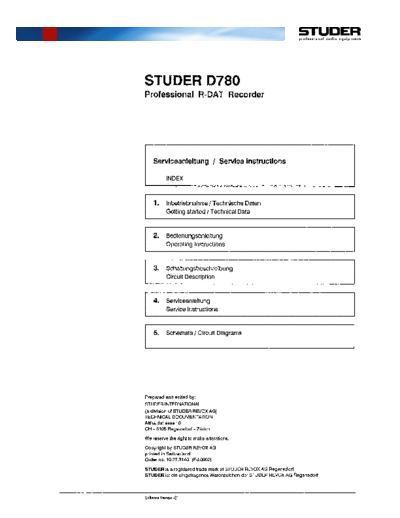 . Various D780 Op Serv  . Various SM scena Studer D780_Op_Serv.pdf