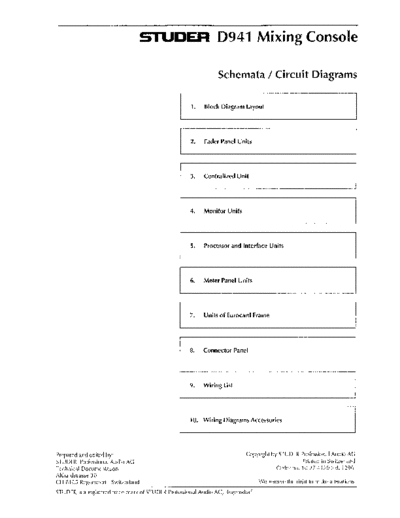 . Various D941 Desk Diagr  . Various SM scena Studer D941_Desk_Diagr.pdf