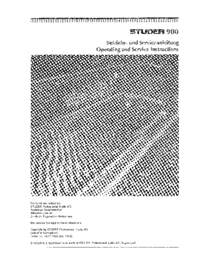 . Various Studer-900 mix  . Various SM scena Studer Studer-900 mix.pdf