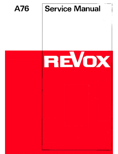 . Various Revox A76 Serv E  . Various SM scena Studer Revox_A76_Serv_E.pdf