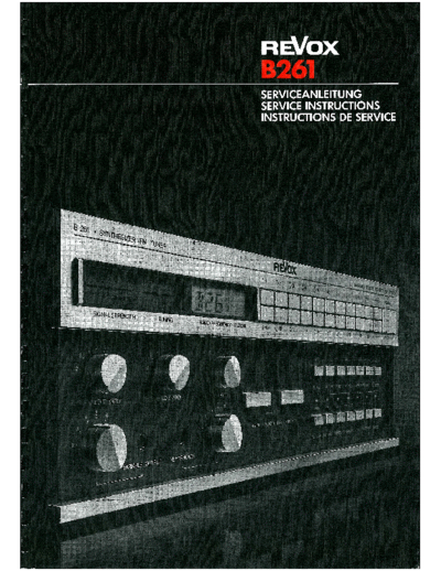 . Various Revox B261 Serv  . Various SM scena Studer Revox_B261_Serv.pdf