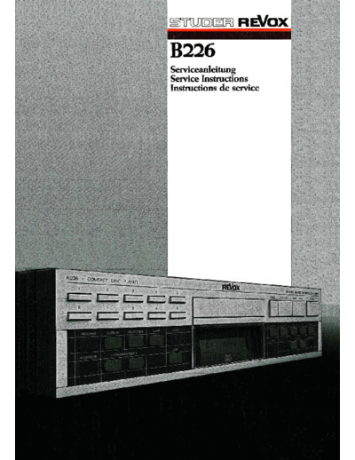. Various Revox B226 Serv  . Various SM scena Studer Revox_B226_Serv.pdf