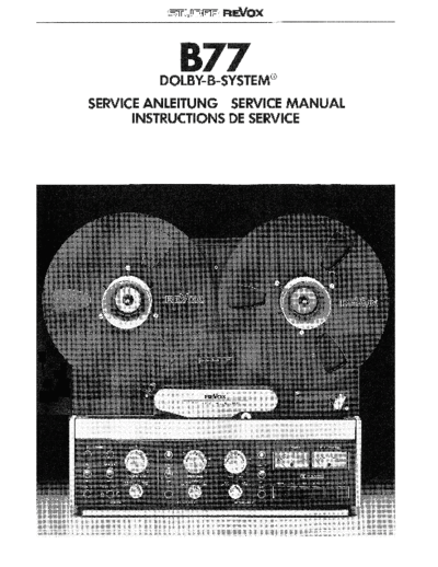 . Various Revox B77 Dolby Serv  . Various SM scena Studer Revox_B77_Dolby_Serv.pdf