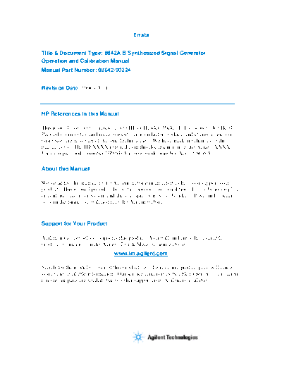 Agilent 08642-90224  Agilent 8642B 08642-90224.pdf