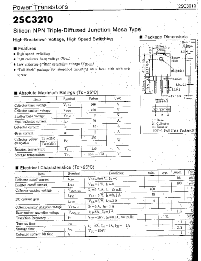 NO 2sc3210  . Electronic Components Datasheets Active components Transistors NO 2sc3210.pdf