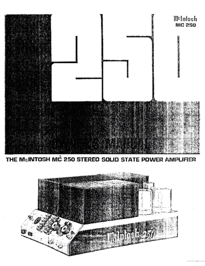 Mc INTOSH hfe mcintosh mc250 en  . Rare and Ancient Equipment Mc INTOSH Audio MC250 hfe_mcintosh_mc250_en.pdf