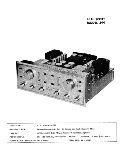 HH SCOTT hfe hh scott 399 service info en  . Rare and Ancient Equipment HH SCOTT Audio 399 hfe_hh_scott_399_service_info_en.pdf