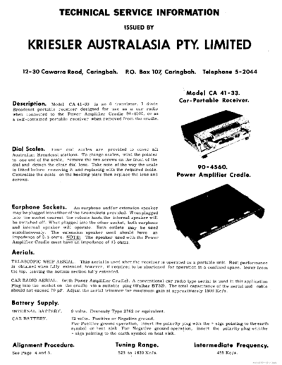 KRIESLER hfe   41-33 service info en  . Rare and Ancient Equipment KRIESLER Audio 41-33 hfe_kriesler_41-33_service_info_en.pdf