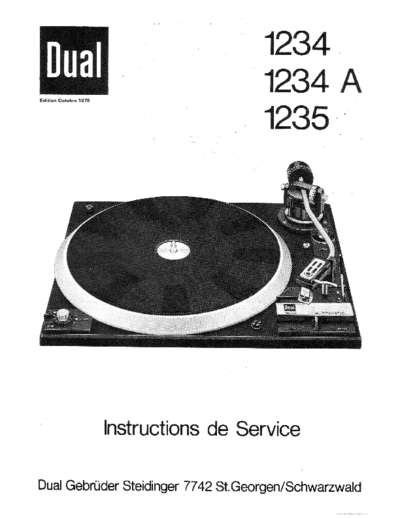 DUAL ve   1234 1235 service fr  . Rare and Ancient Equipment DUAL Audio 1235 ve_dual_1234_1235_service_fr.pdf