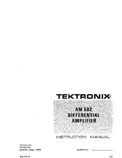 Tektronix 070-1582-00 AM502 Sep75  Tektronix tm500 070-1582-00_AM502_Sep75.pdf